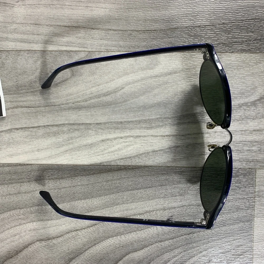 RAY BAN RB4246 984 ROUND UNIQUE WRINKLE BLUE FRAMED SUNGLASSES Excellent
